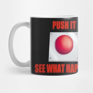 Big Red Button - Push It Mug